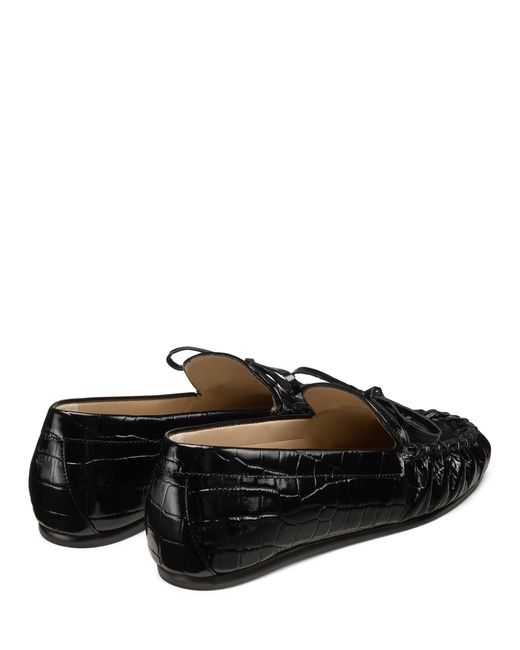Stuart Weitzman Black Britt Bow Loafer
