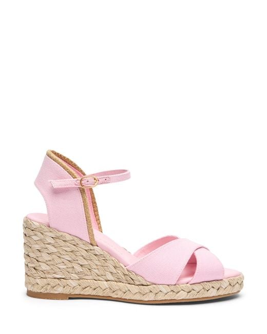 Stuart Weitzman Pink Mirela Ii Espadrille Wedge