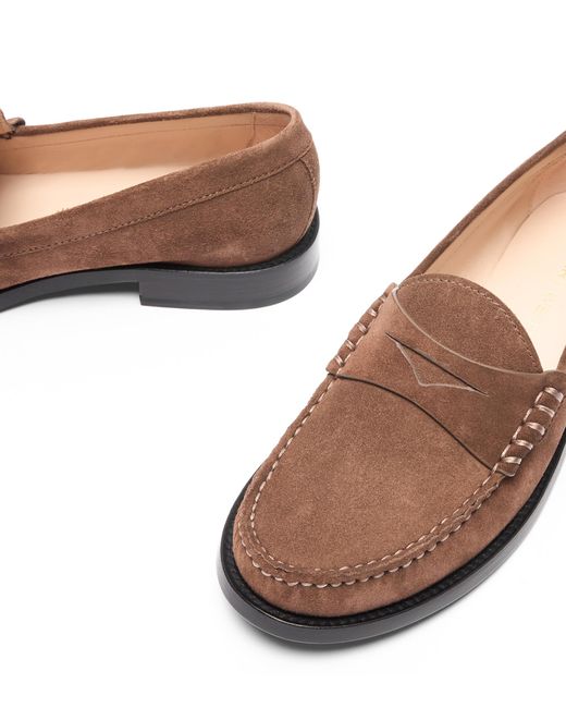 Stuart Weitzman Brown Lottie Loafer