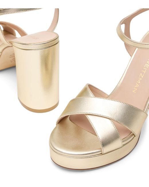 Stuart Weitzman Metallic Dayna Platform Sandal