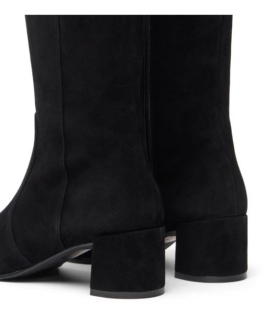 Stuart Weitzman Black Maeve Zip Boot