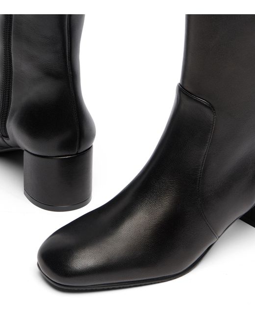 Stuart Weitzman Black Maeve Zip Boot