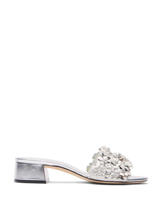 Stuart Weitzman White Meadow 35 Slide