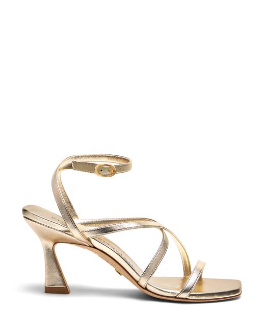Stuart Weitzman Metallic Oasis 75 Ankle-Strap Sandal