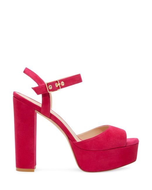 Stuart Weitzman Pink Ryder 95 Platform Sandal