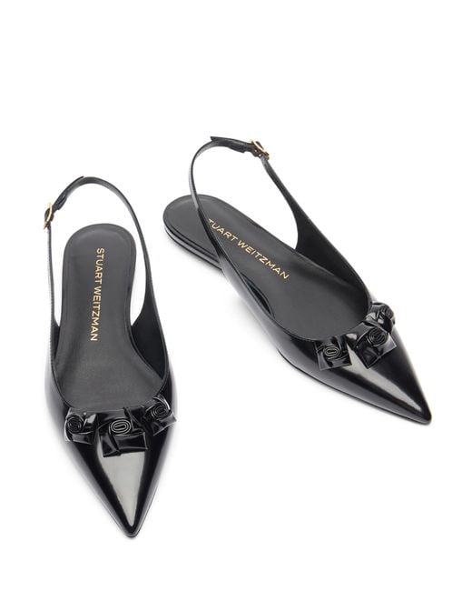Stuart Weitzman Black Stuart Rosie Slingback