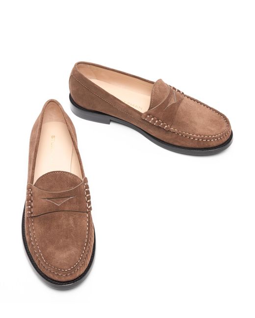 Stuart Weitzman Brown Lottie Loafer