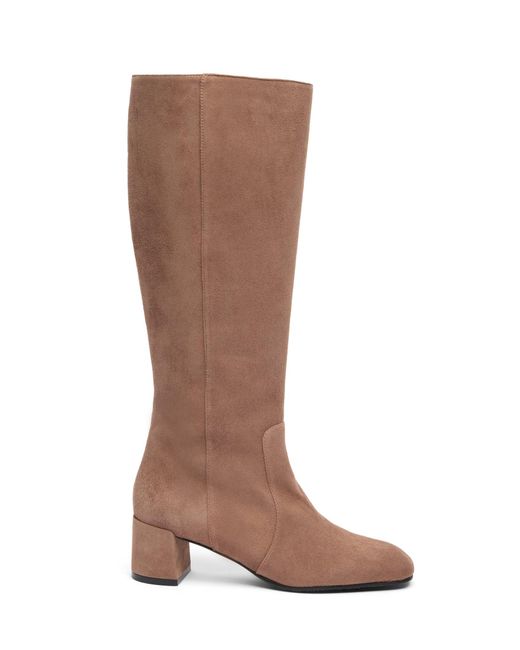 Stuart Weitzman Brown Maeve Zip Boot