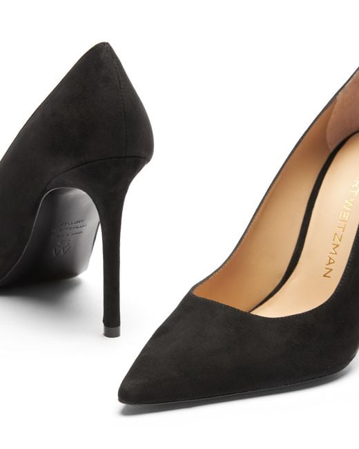 Stuart Weitzman Black Stuart Power 100 Pump