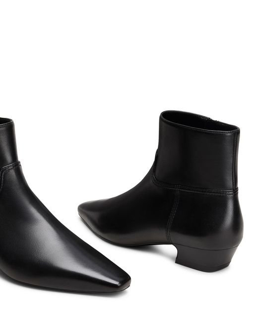 Stuart Weitzman Black Stassi Zip Bootie