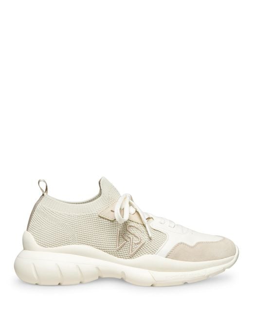 Stuart Weitzman Natural 5050 Sneaker, Sneakers, Light, Calf Leather