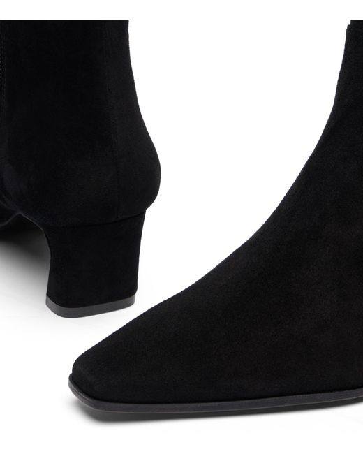 Stuart Weitzman Black Stassi Zip Bootie 50