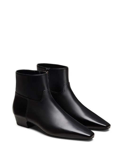 Stuart Weitzman Black Stassi Zip Bootie