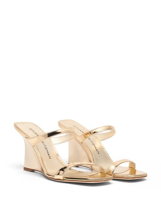 Vinnie Wedge Slide 85 Stuart Weitzman en coloris Natural
