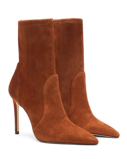Stuart Weitzman Brown Stuart Power Bootie 10