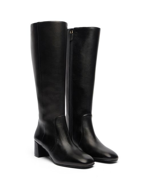 Stuart Weitzman Black Maeve Zip Boot
