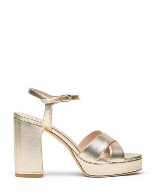 Stuart Weitzman Metallic Dayna Platform Sandal
