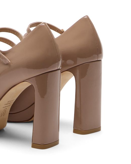 Stuart Weitzman Brown Babette Platform Mary Jane