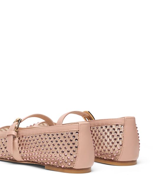 Stuart Weitzman Pink Bareitall Shine Mary Jane