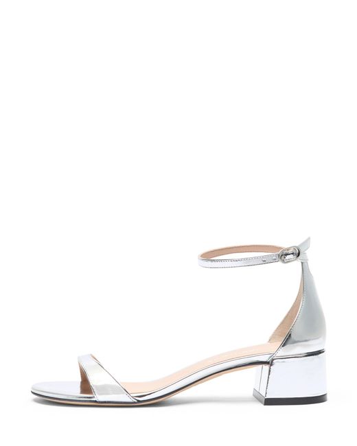 Stuart Weitzman White Nudist Block 35