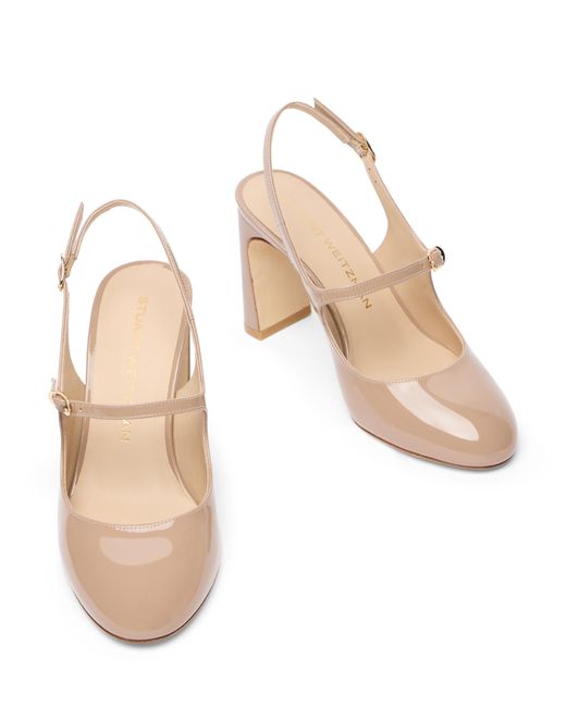 Stuart Weitzman Pink Babette Mary Jane Slingback 85