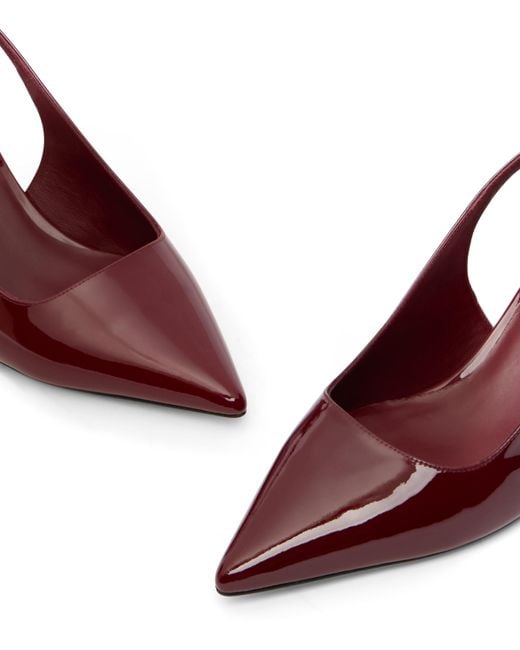 Stuart Weitzman Red Vinnie 50 Strap Pump