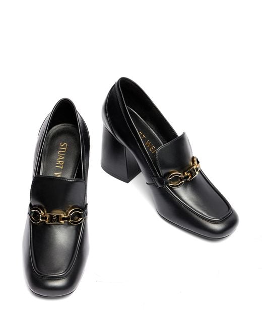 Stuart Weitzman Black , Sw Signature 85 Loafer, Flats And Loafers,