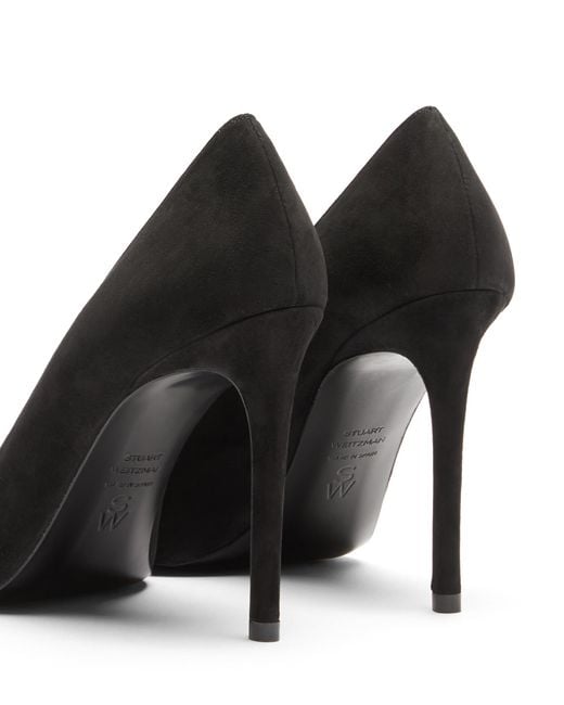 Stuart Weitzman Black Stuart Power 100 Pump