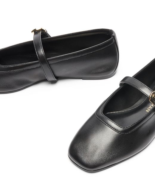 Stuart Weitzman Black Sai Ballet Flat