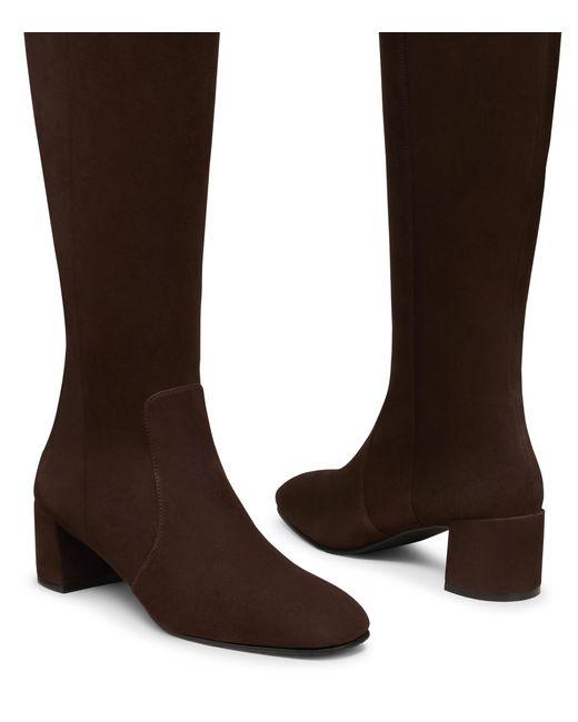 Stuart Weitzman Brown Maeve Zip Boot