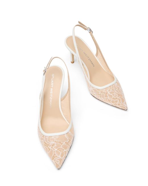 Stuart Weitzman Natural Stuart Power Slingback 75