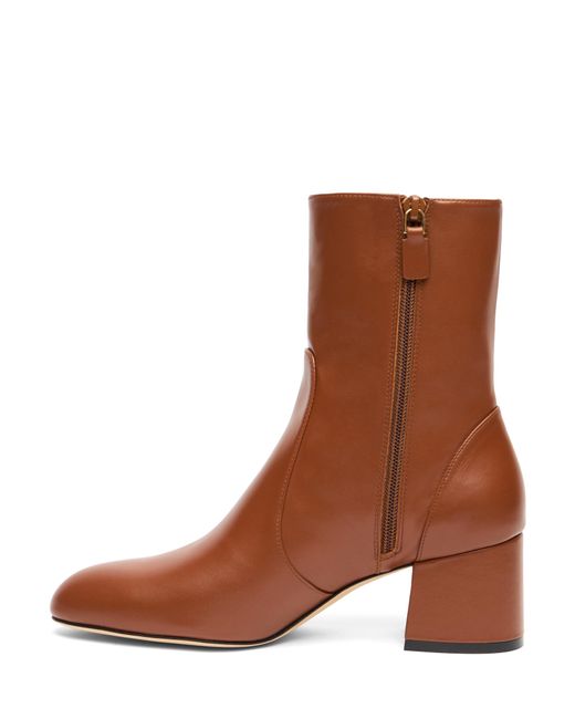 Stuart Weitzman Brown Essentialist Zip 60