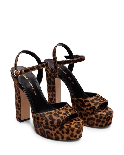 Stuart Weitzman Brown Reade Platform Sandal