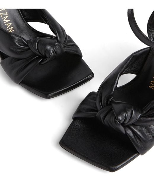 Stuart Weitzman Black Playa Ankle Strap 100 Sandal