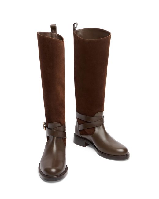 Stuart Weitzman Brown Benni Riding Boot