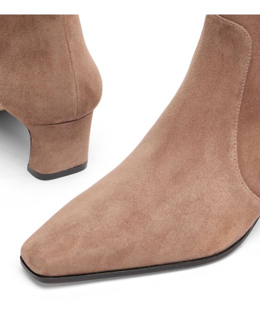 Stuart Weitzman Brown Stassi Zip Bootie 50
