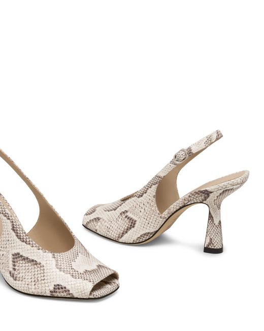 Stuart Weitzman Metallic Val Slingback 85