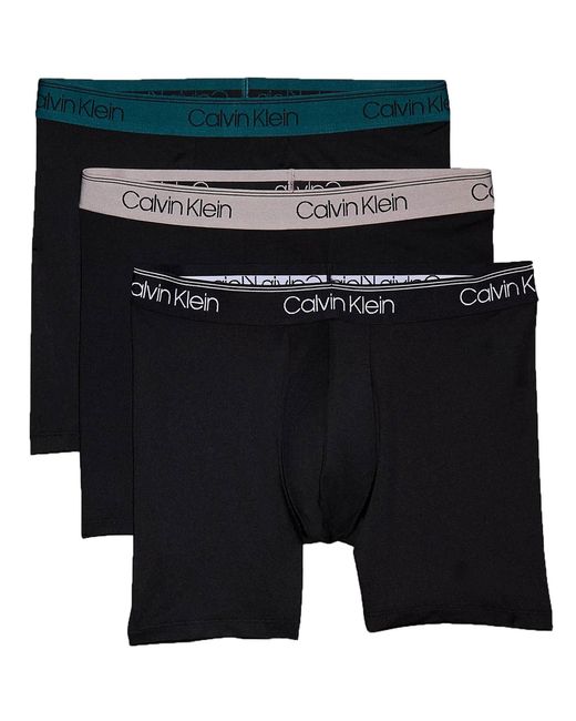 Calvin Klein Black Calvin Klein 3 Pack Boxer Briefs for men