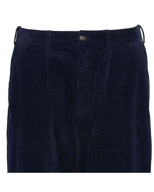 Barbour Blue Stretch Cord Relaxed Fit Trouser for men