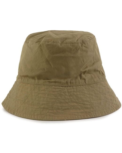 Engineered Garments Green Hemp Satin Bucket Hat for men
