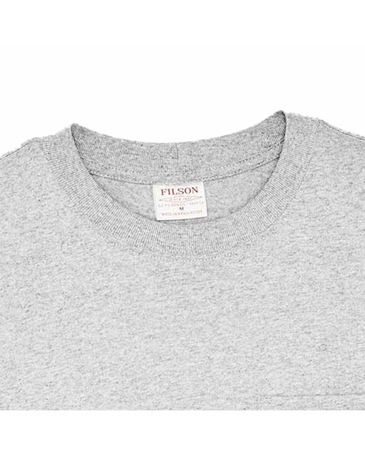 Filson Gray Frontier Pocket T-Shirt for men