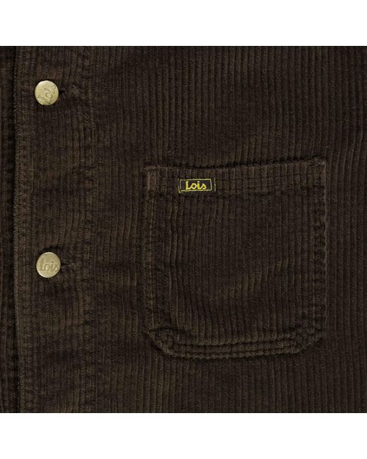 Lois Black French Jumbo Cord Jacket for men