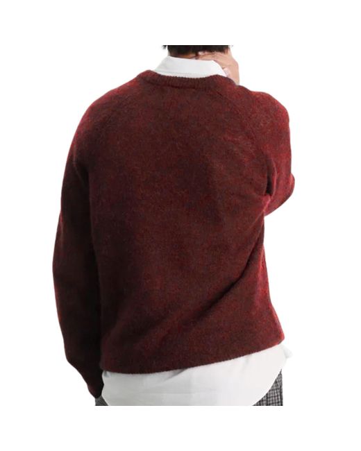Universal Works Red Lyon Crew Alpaca Knit for men