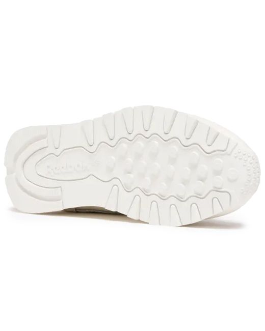 Reebok White Classic Leather Sneakers for men