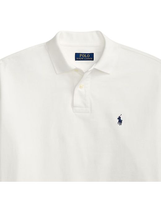 Polo Ralph Lauren White Relaxed Fit Mesh Polo Shirt for men