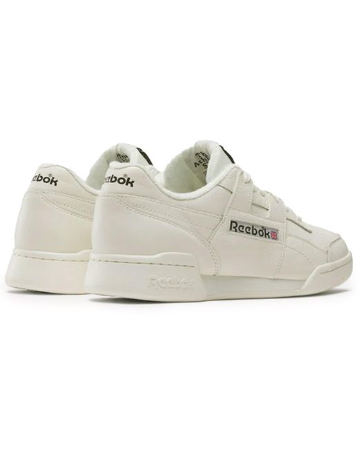 Reebok White Workout Plus Shoes for men