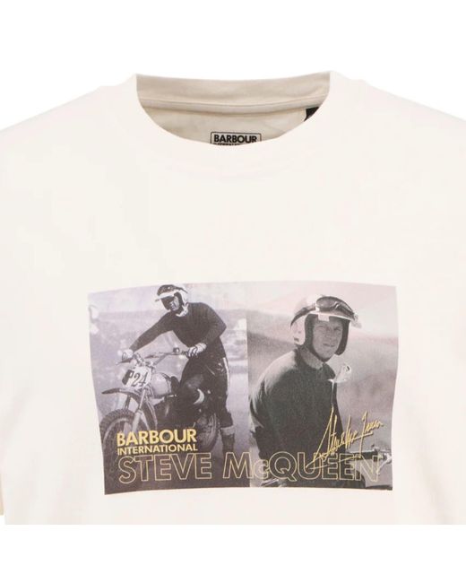Barbour White Hellen T-Shirt for men