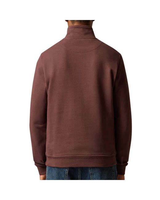Belstaff Brown Quarter Zip Sweatshirt for men