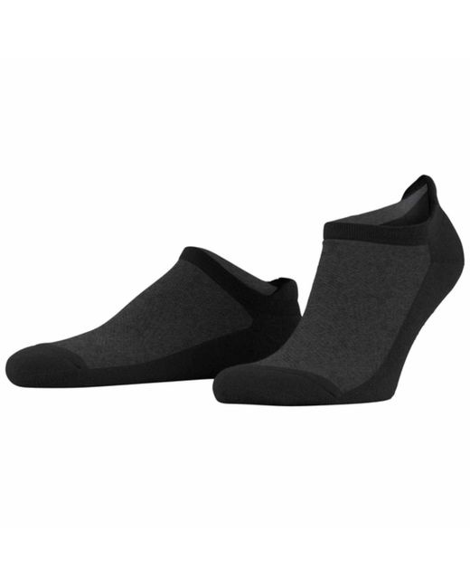 Burlington Black Athleisure Sneaker Socks for men
