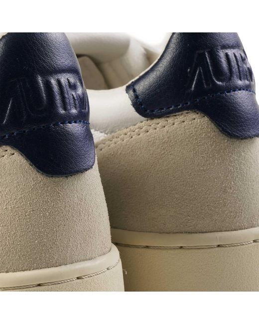 Autry White Medalist Low Sneaker for men